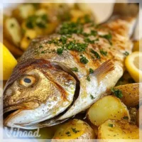 Dorada al Horno con Patatas receta fácil y deliciosa