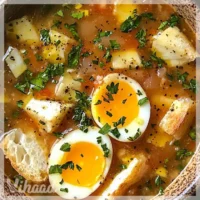 Sopa de Ajo Castellana receta fácil y deliciosa