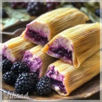 Tamales de Zarzamora con Queso Crema deliciosos y fáciles