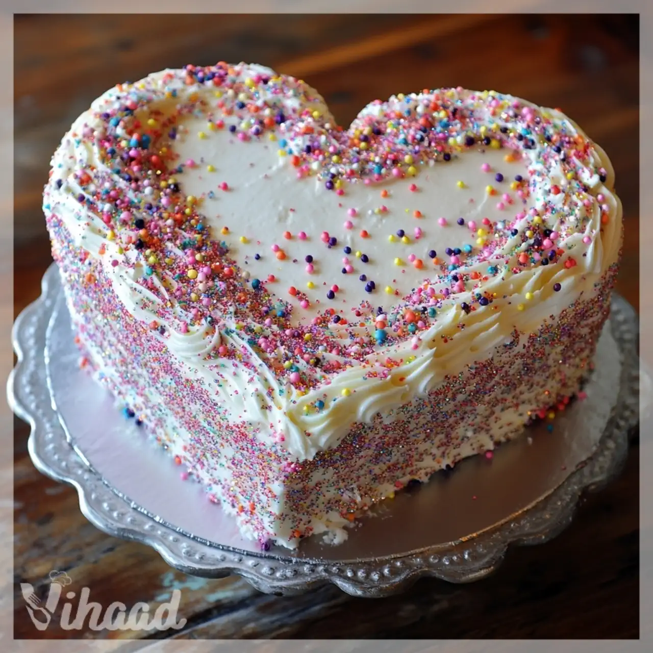 Pastel de corazón brillante ¡Descubre su magia hoy!